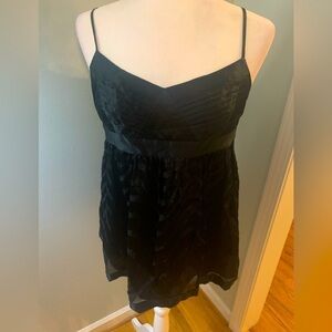 BCBG MaxAzria black silk blend cami, size M